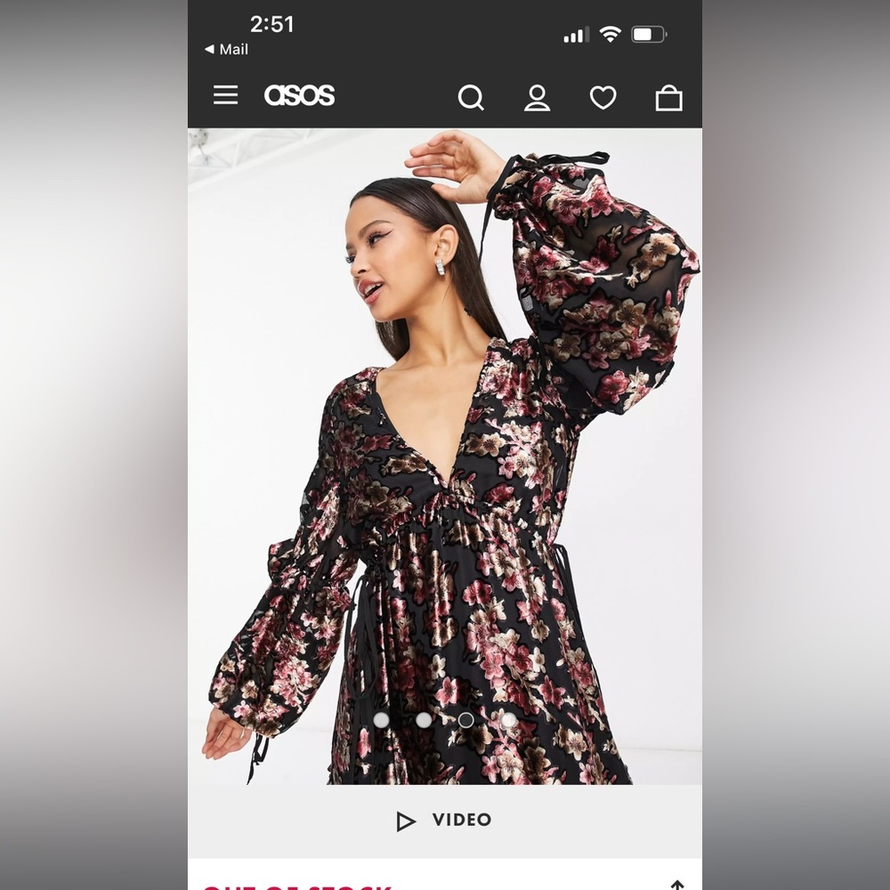 ASOS Midi Floral Dress